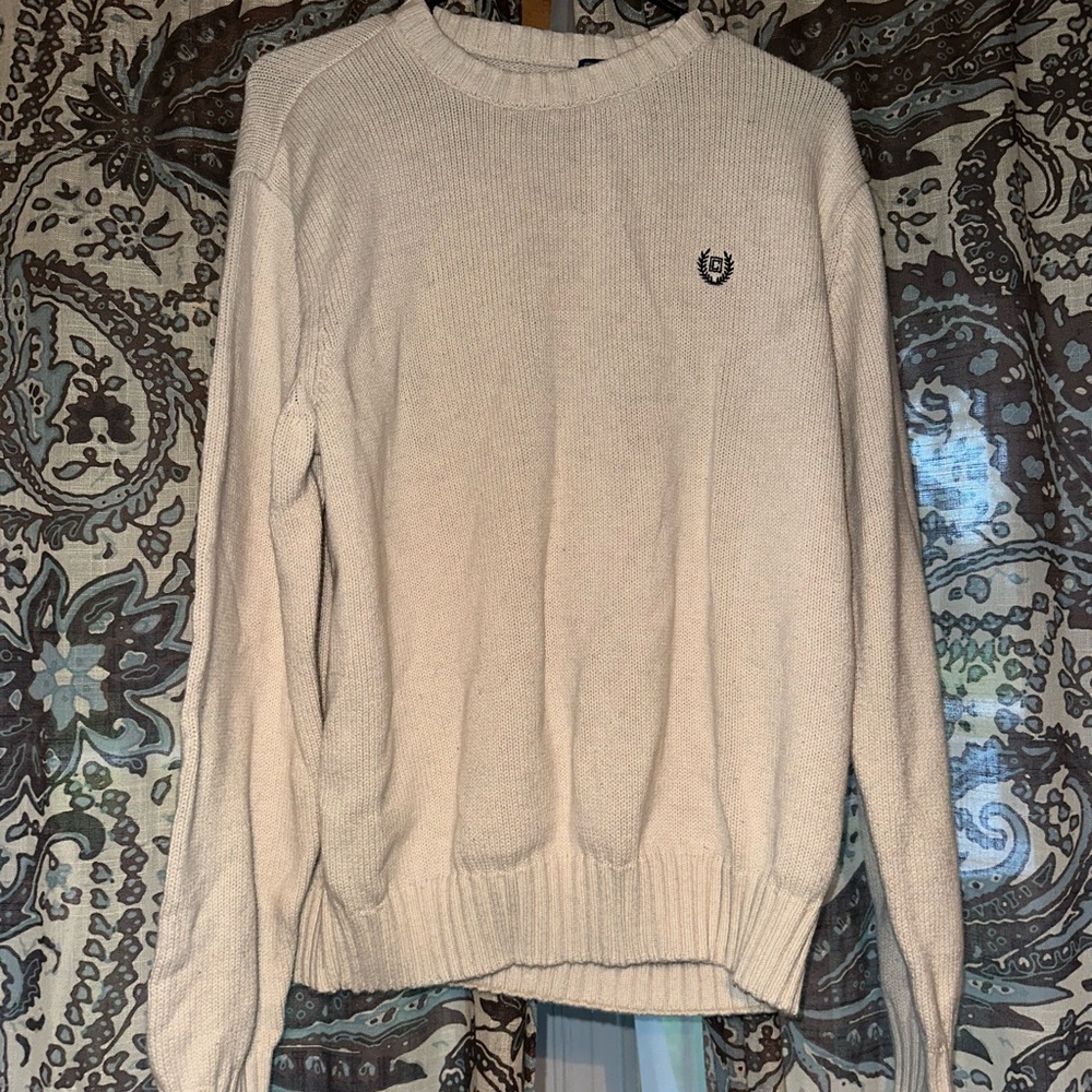 Chaps Men's Beige Crewneck Sweater